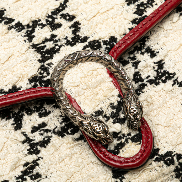 Pre-Loved Gucci Mini GG Tweed Dionysus Wallet on Chain - Picture 9 of 10